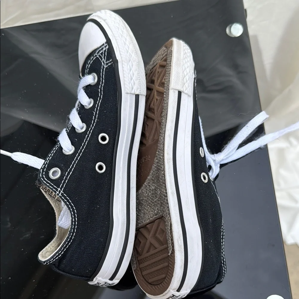 Converse All Star Black Canvas Shoes - Picture 3 of 7
